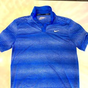 Blue Nike Golf dry fit shirt